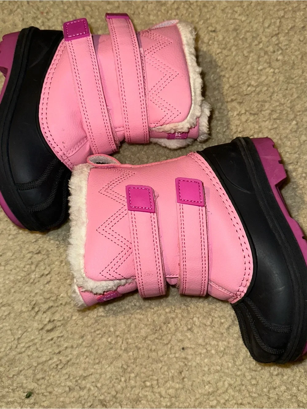 Cat & Jack Hot Pink Kids Outdoor Boots